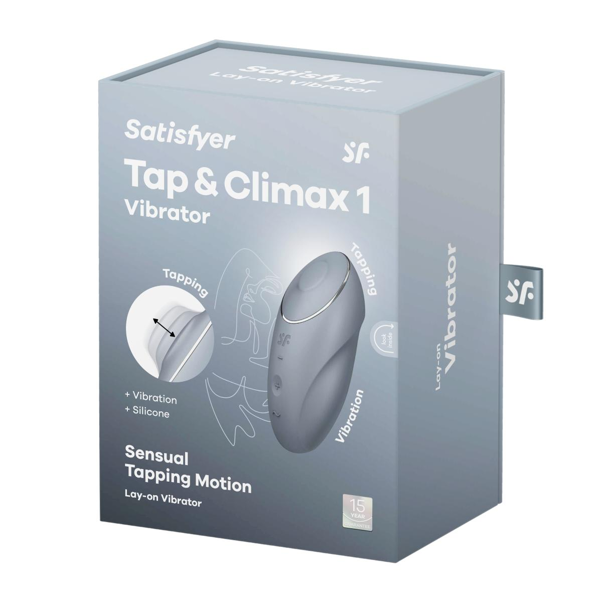 Satisfyer Tap & Climax 1 - Blue/Grey