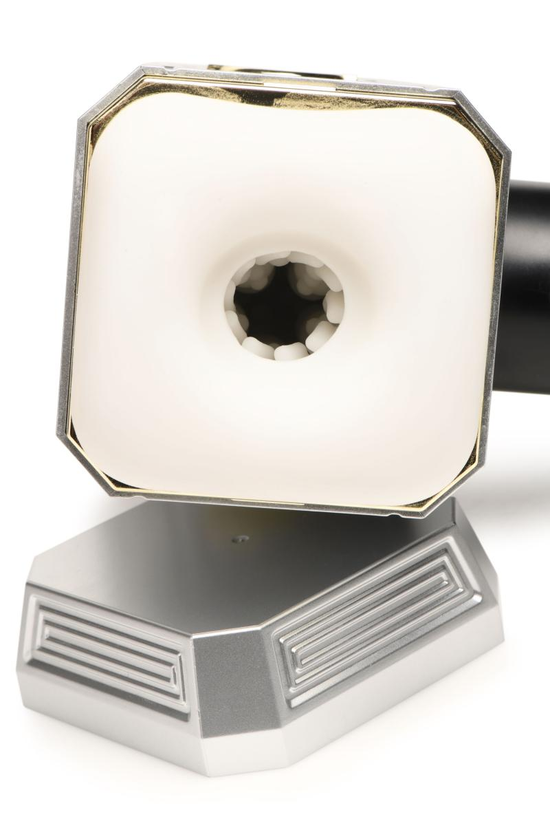 XR Brands – Thunder Stroker Saugmasturbator – Silber und Schwarz