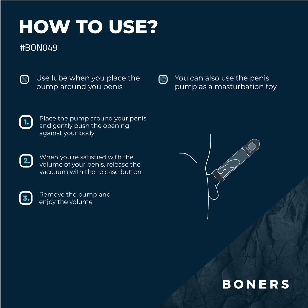 Boners - Penis Pump with LCD Screen