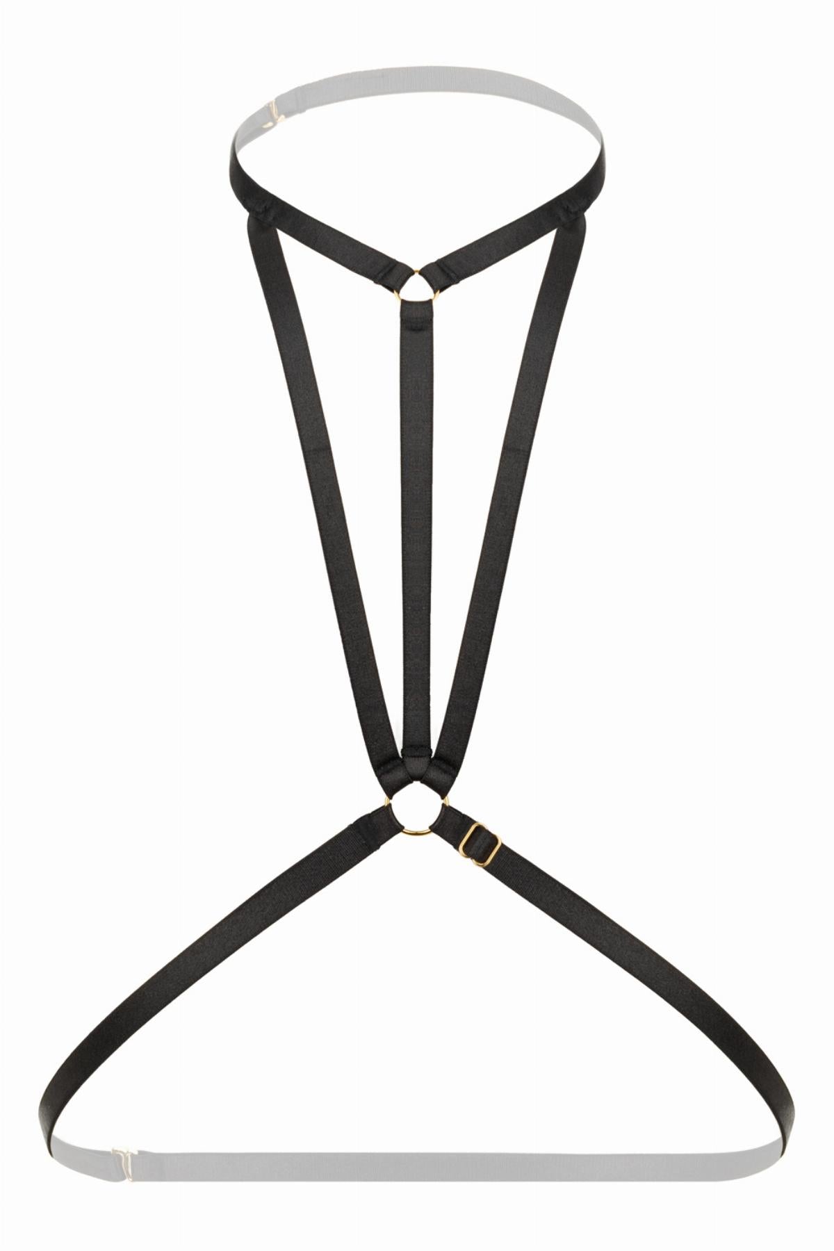 Christine - Strappy Harness Bralette Obsession - zwart