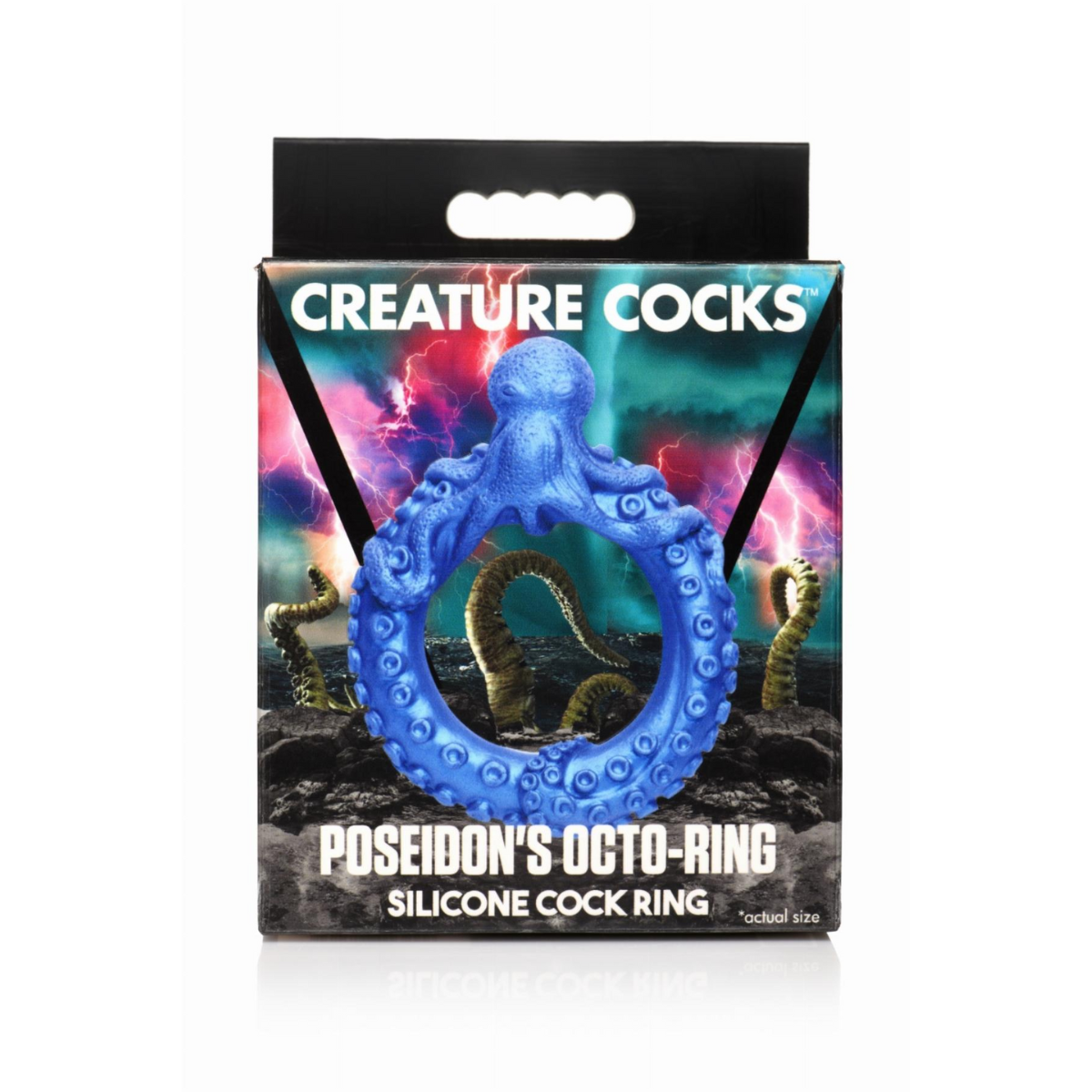 XR Brands - Poseidon's Octo-Ring Silikon-Penisring - Blau