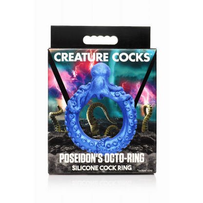 XR Brands - Poseidon's Octo-Ring Silikon-Penisring - Blau
