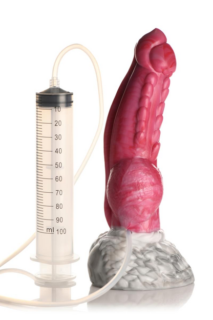 XR Brands - Resurrector Phoenix Squirting Silikondildo - Rot/Weiß 