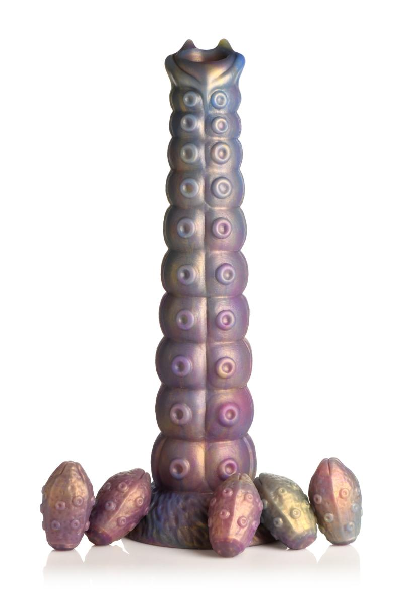 XR Brands - Deep Invader Tentacle Ovipositor Silicone Dildo with Eggs