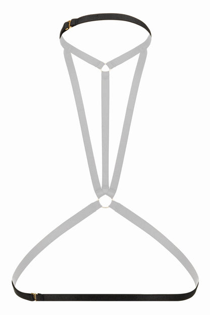 Christine - Strappy Harness Bralette Obsession - zwart