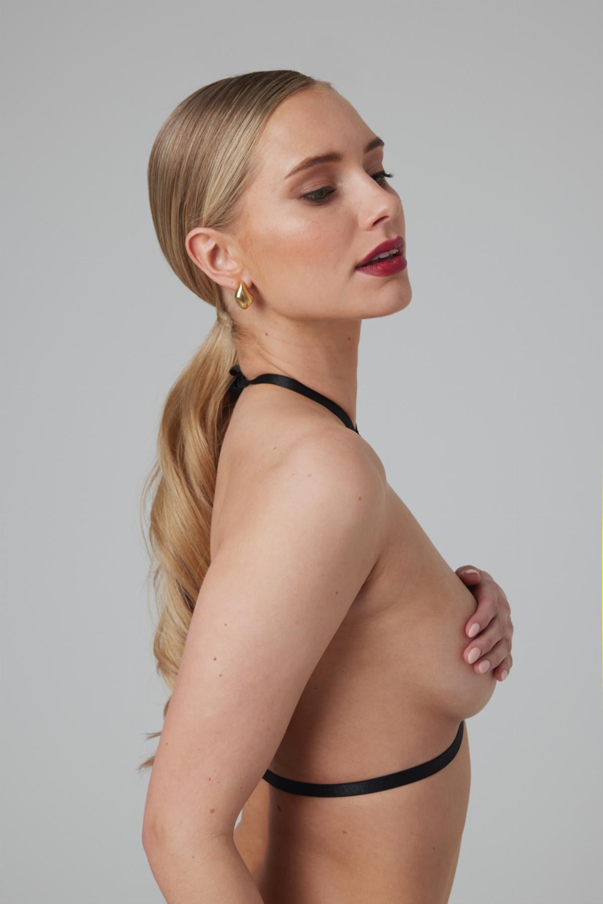 Christine - Strappy Harness Bralette Obsession - zwart