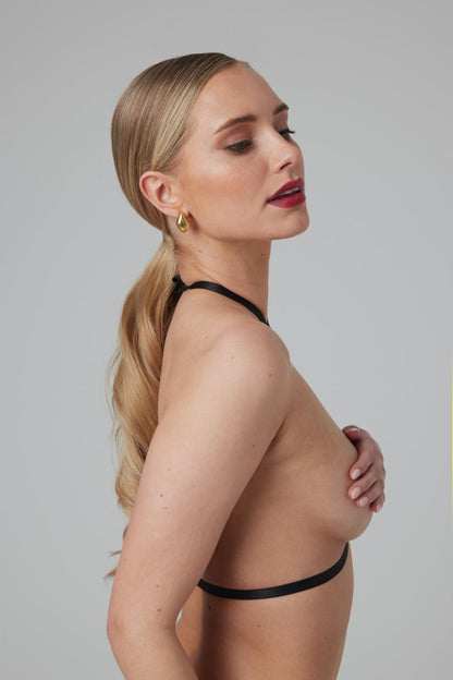 Christine - Strappy Harness Bralette Obsession - zwart