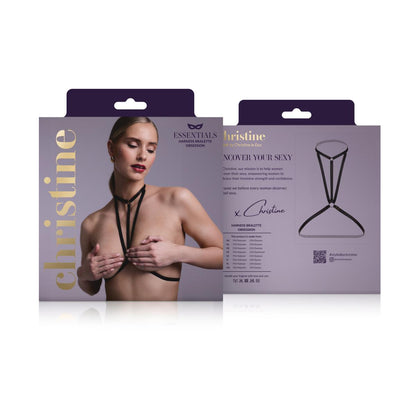 Christine - Strappy Harness Bralette Obsession - zwart